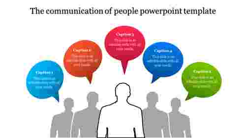 people powerpoint template-The communication of people powerpoint template